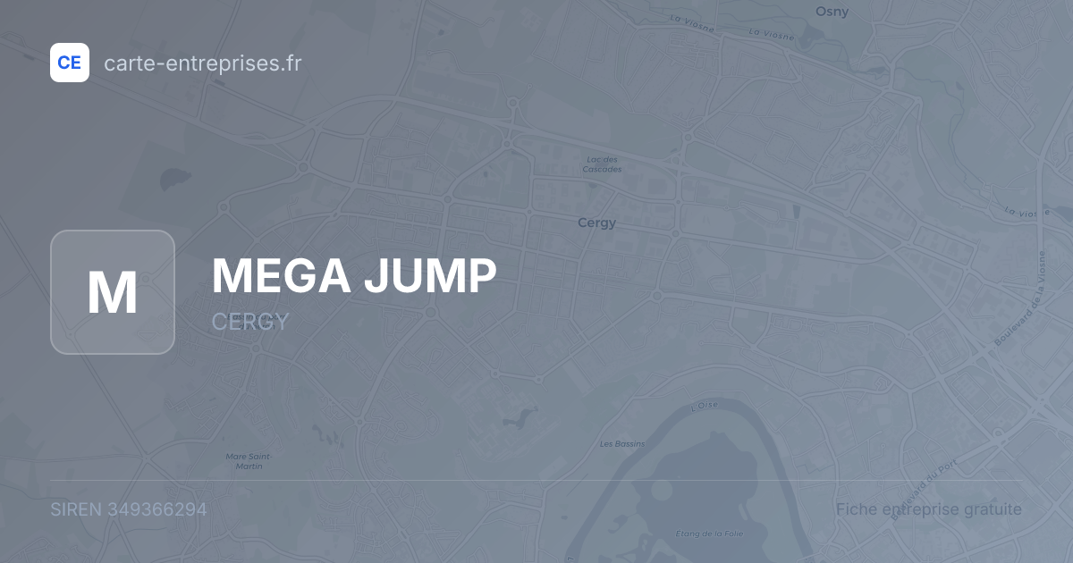 MEGA JUMP — 349366294 — fiche entreprise