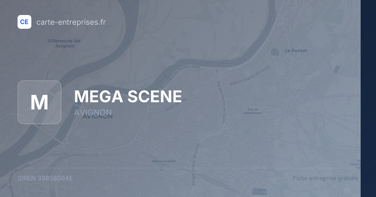 MEGA SCENE — 398080945 — fiche entreprise