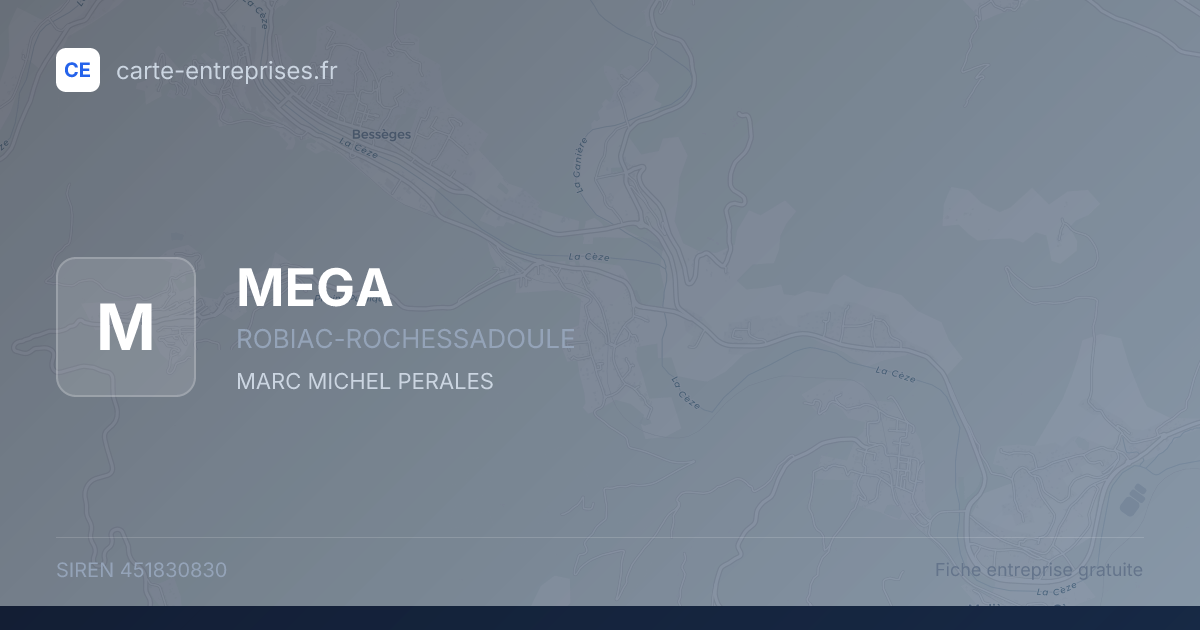 MEGA — 451830830 — fiche entreprise