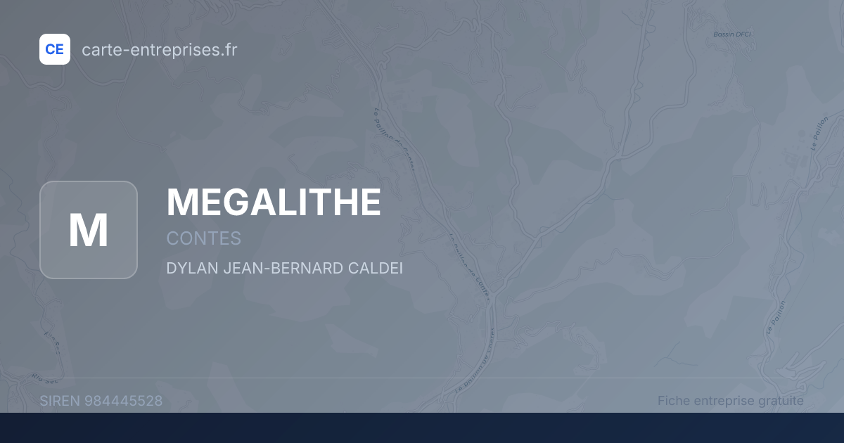 MEGALITHE — 984445528 — fiche entreprise