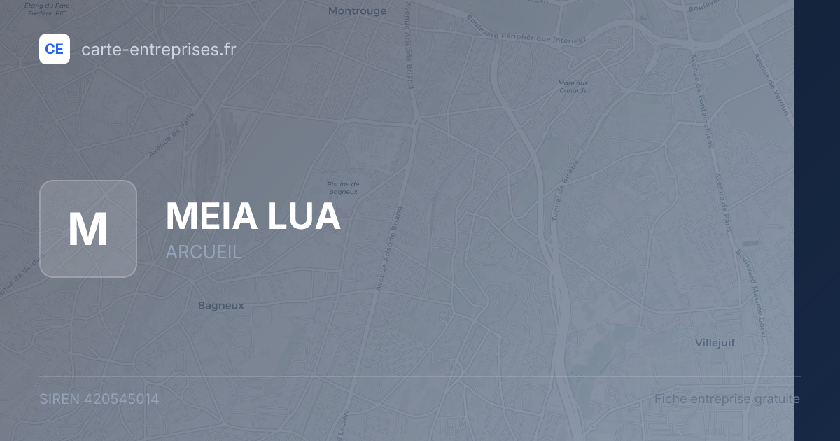 MEIA LUA — 420545014 — fiche entreprise