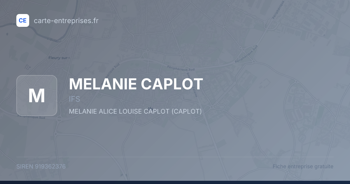 MELANIE CAPLOT — 919362376 — fiche entreprise
