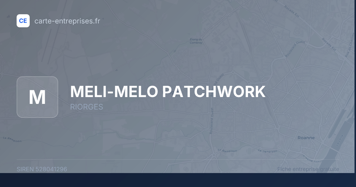 MELI-MELO PATCHWORK — 528041296 — fiche entreprise