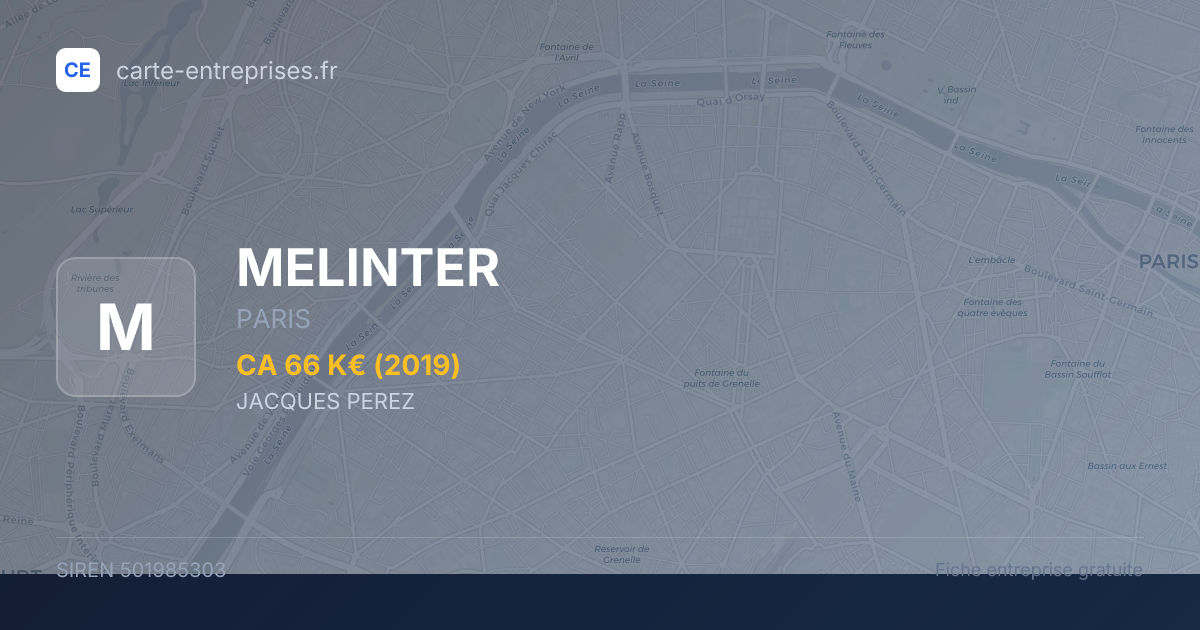 MELINTER — 501985303 — fiche entreprise