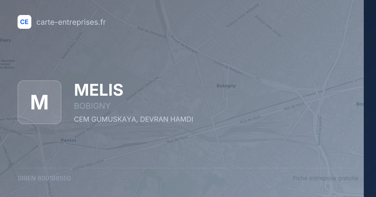 MELIS — 809188550 — fiche entreprise