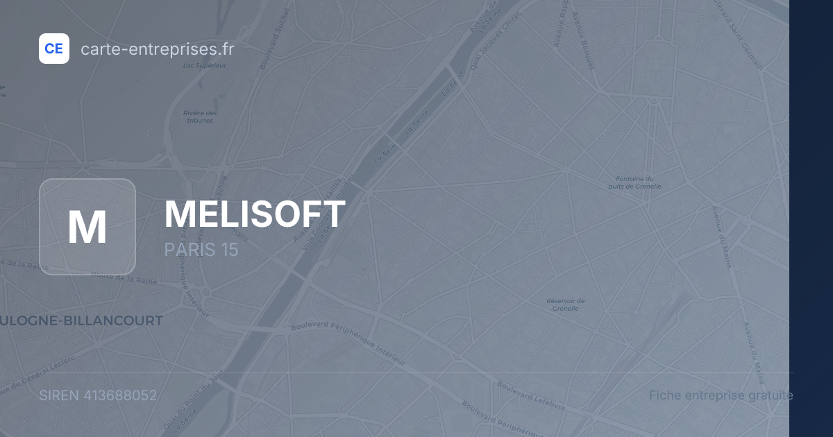 MELISOFT — 413688052 — fiche entreprise