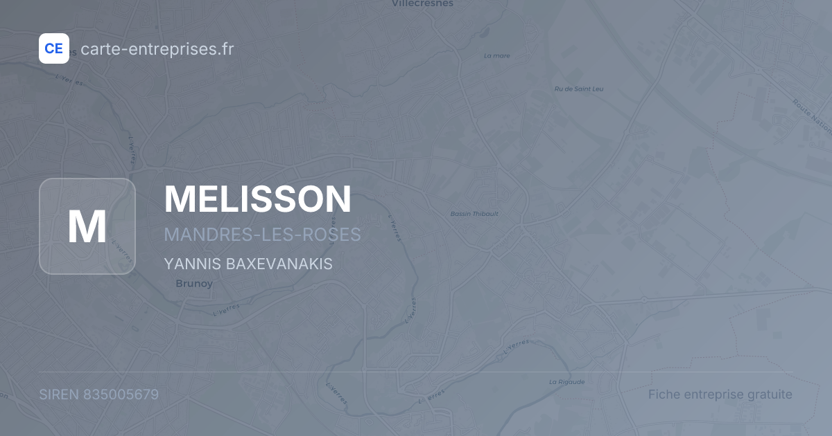 MELISSON — 835005679 — fiche entreprise