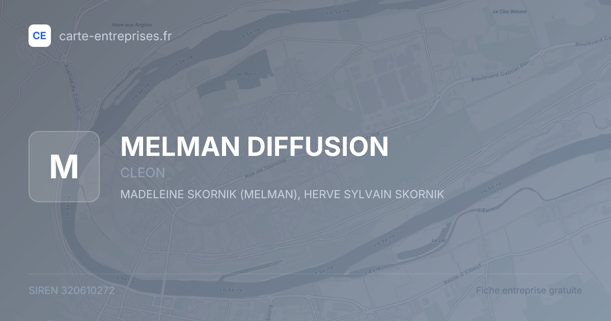 MELMAN DIFFUSION — 320610272 — fiche entreprise