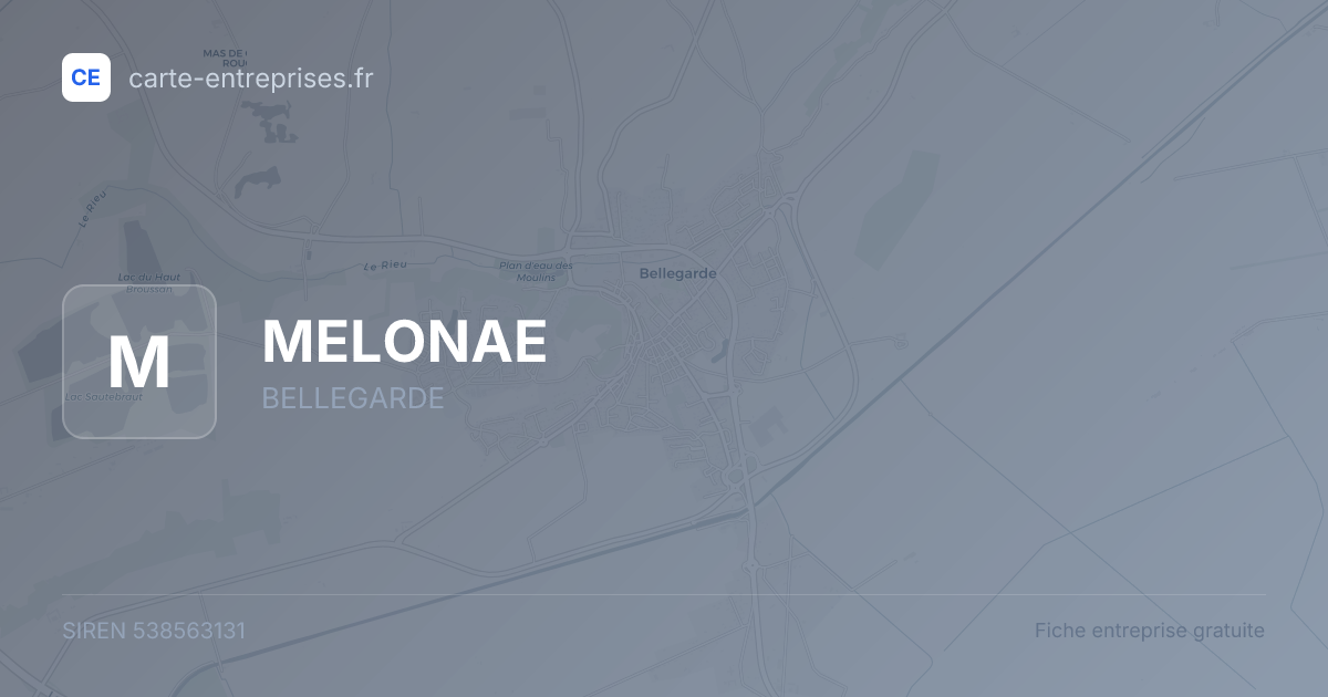 MELONAE — 538563131 — fiche entreprise