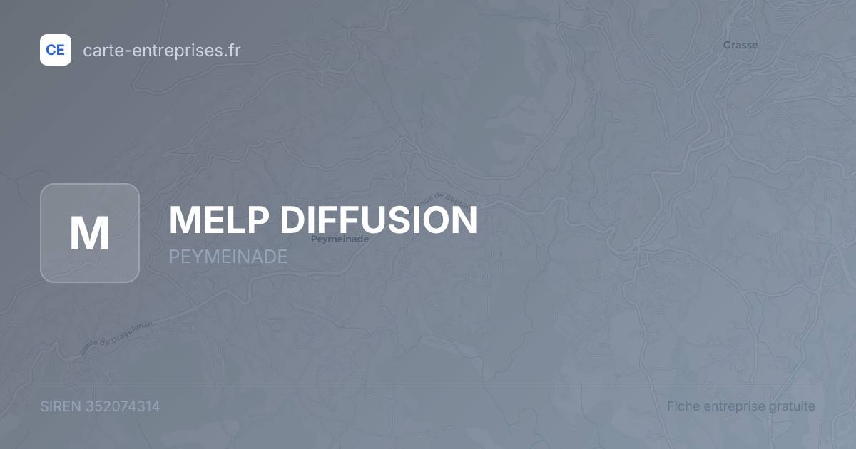 MELP DIFFUSION — 352074314 — fiche entreprise