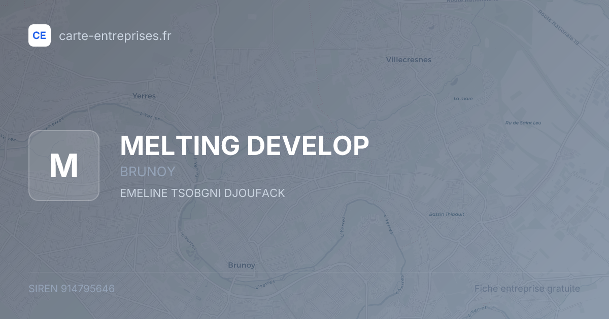 MELTING DEVELOP — 914795646 — fiche entreprise