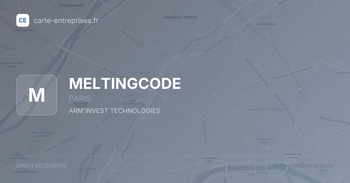 MELTINGCODE — 907898878 — fiche entreprise