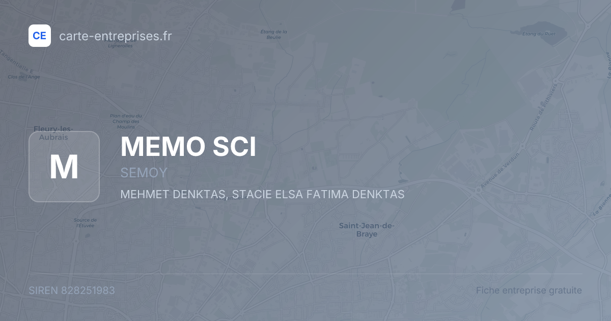 MEMO SCI — 828251983 — fiche entreprise