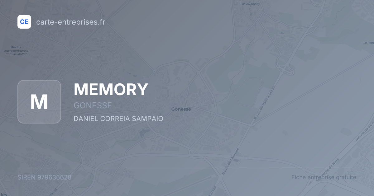 MEMORY — 979636628 — fiche entreprise