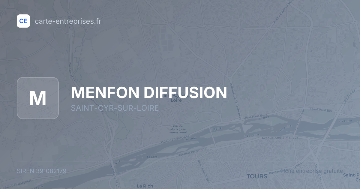 MENFON DIFFUSION — 391082179 — fiche entreprise