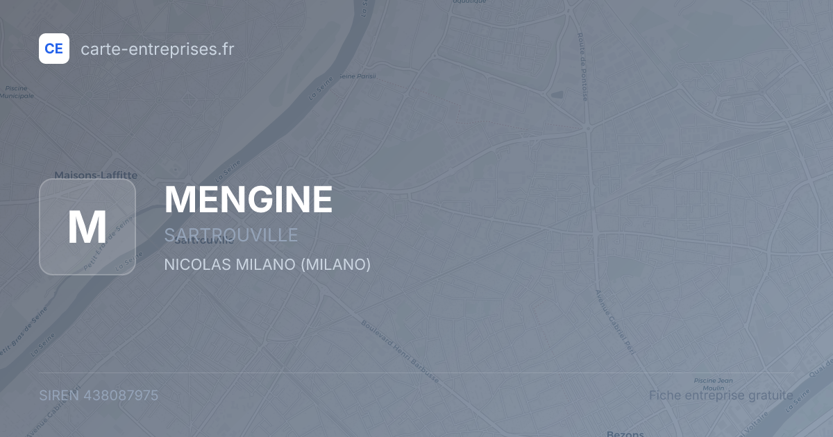 MENGINE — 438087975 — fiche entreprise