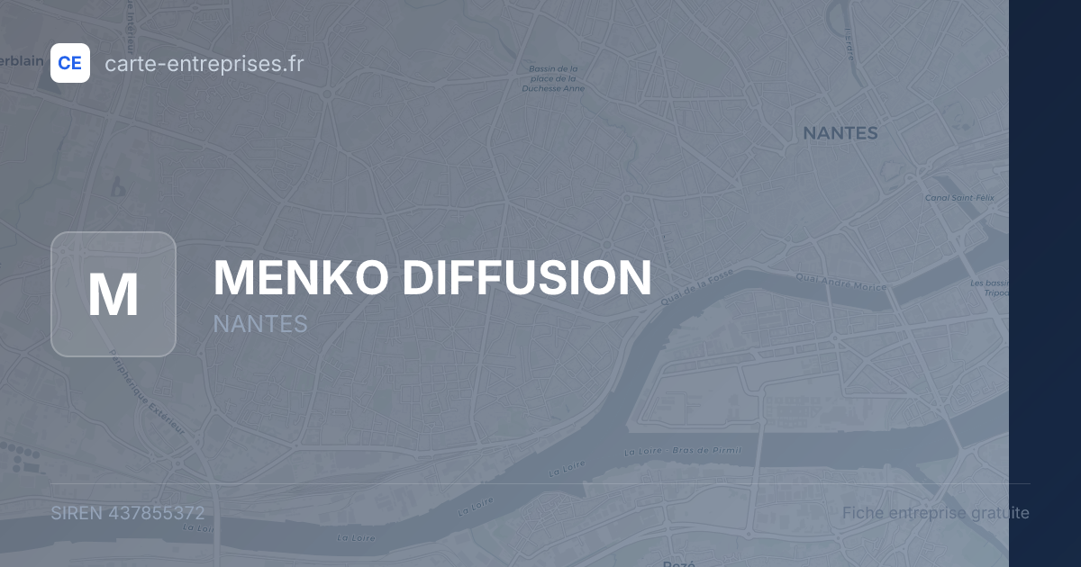 MENKO DIFFUSION — 437855372 — fiche entreprise