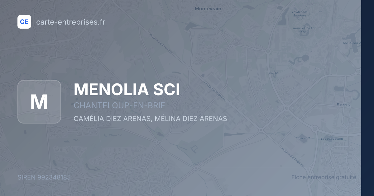 MENOLIA SCI — 992348185 — fiche entreprise