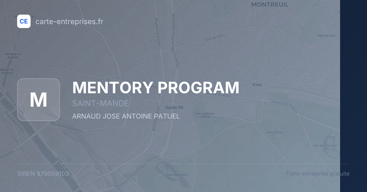 MENTORY PROGRAM — 879059103 — fiche entreprise