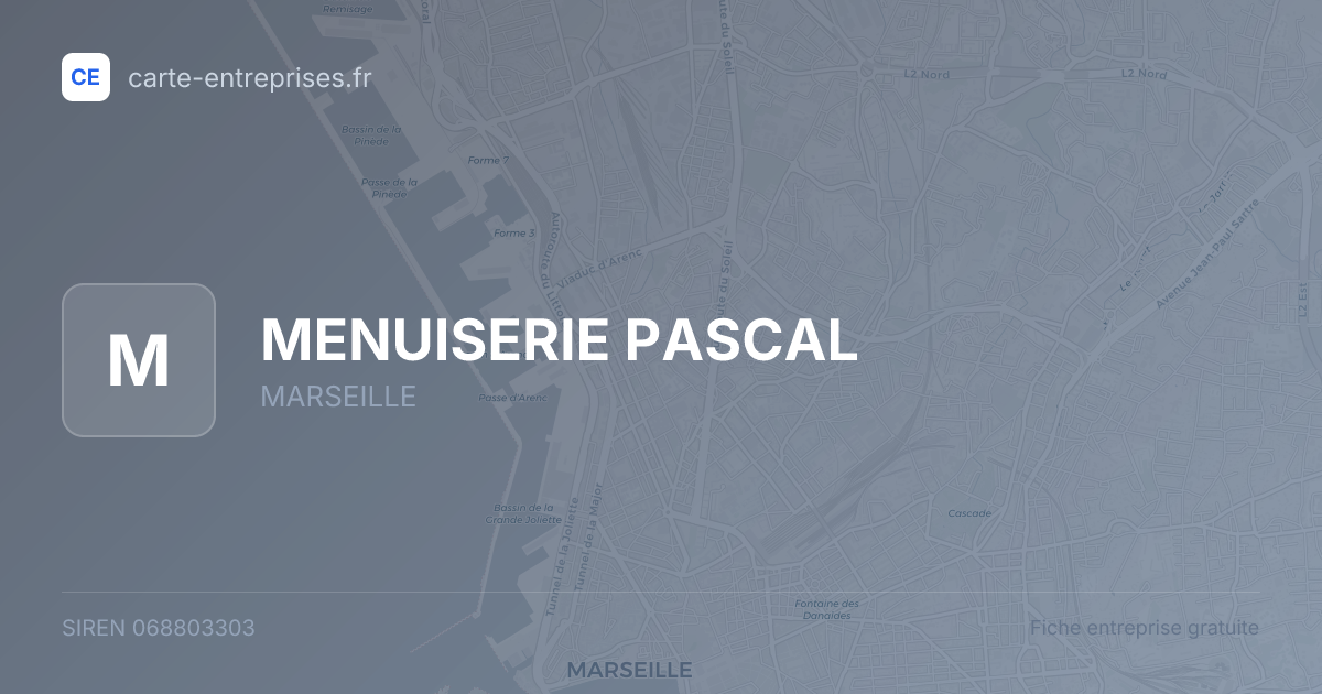 MENUISERIE PASCAL — 068803303 — fiche entreprise