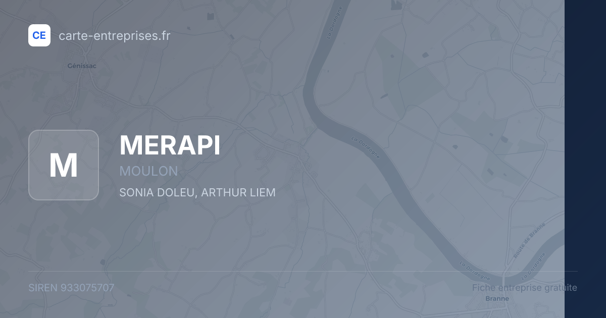 MERAPI — 933075707 — fiche entreprise