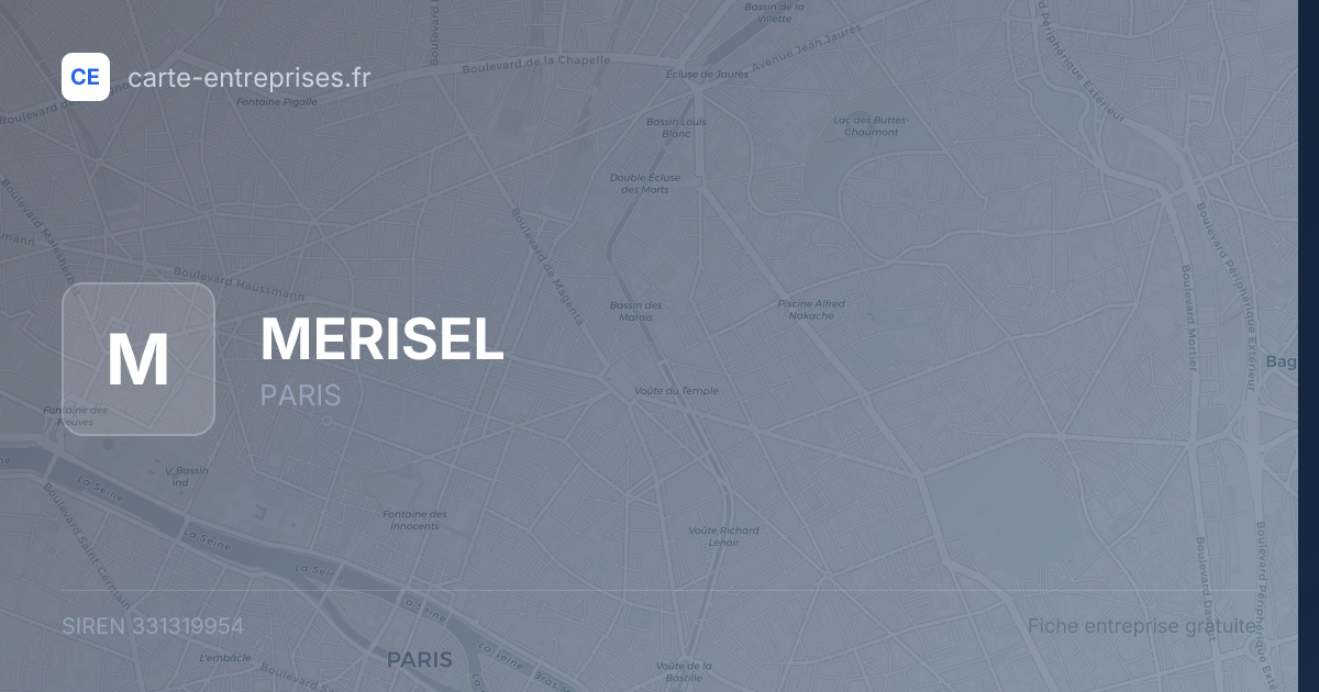 MERISEL — 331319954 — fiche entreprise