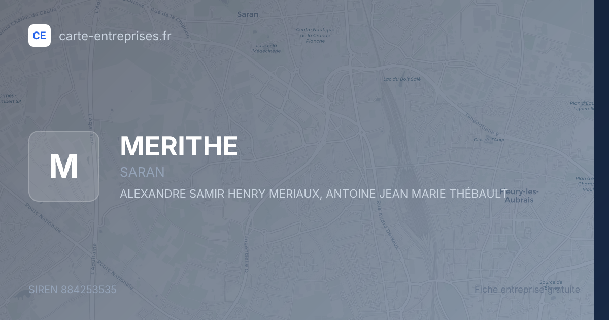 MERITHE — 884253535 — fiche entreprise