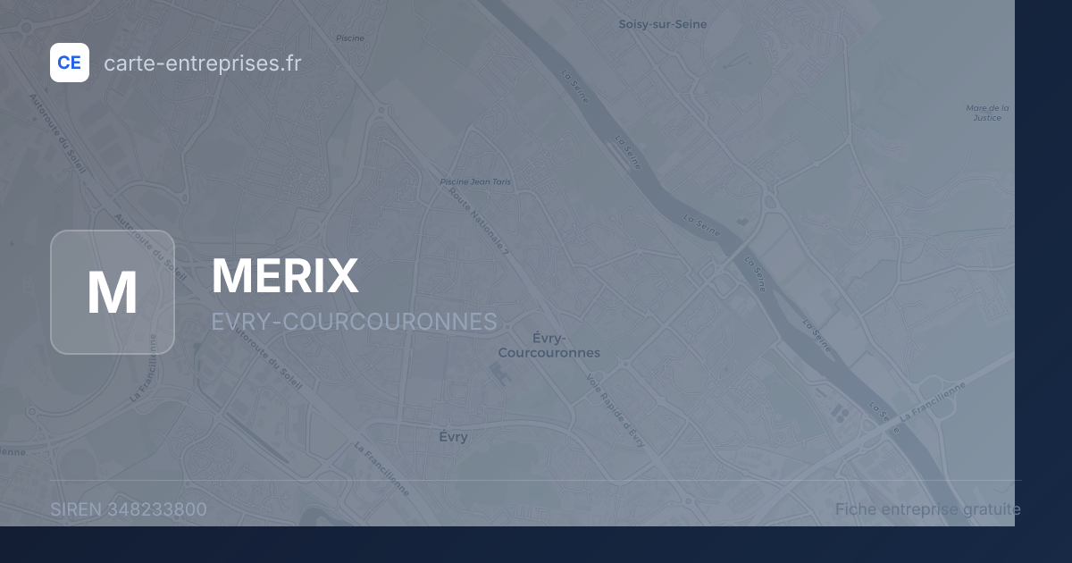MERIX — 348233800 — fiche entreprise