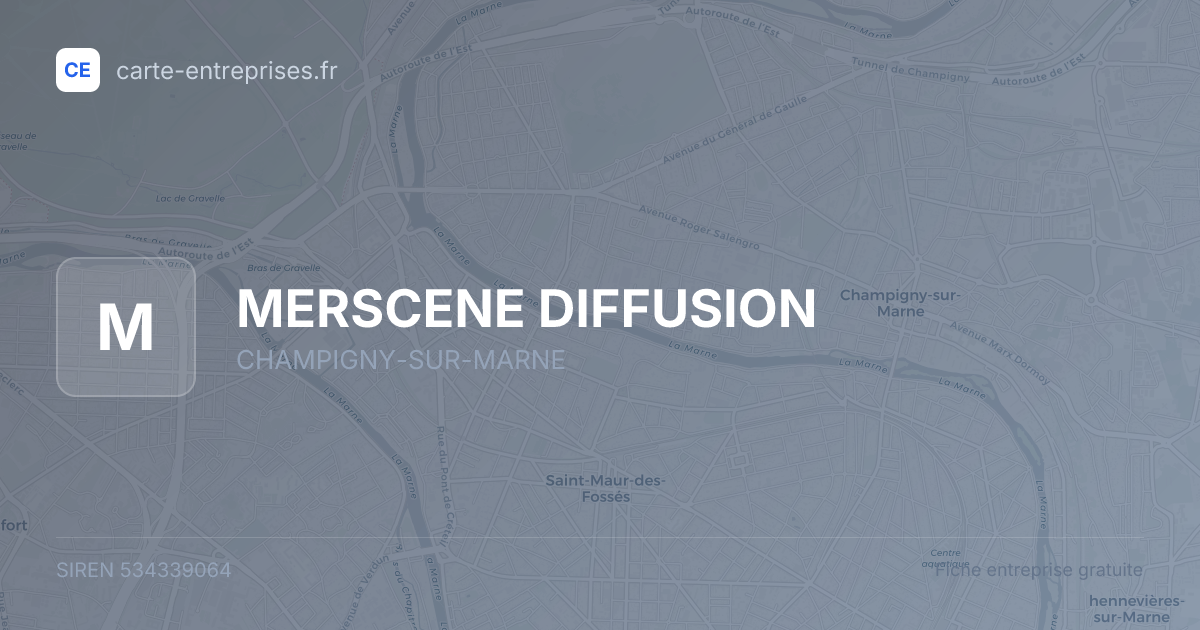 MERSCENE DIFFUSION — 534339064 — fiche entreprise