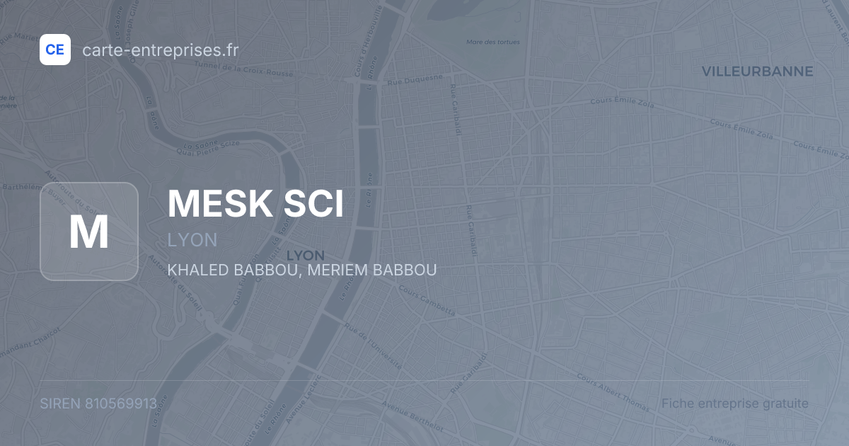 MESK SCI — 810569913 — fiche entreprise
