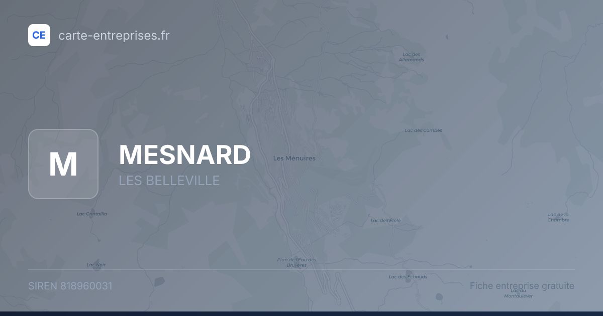 MESNARD — 818960031 — fiche entreprise