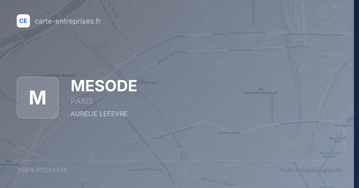 MESODE — 911264448 — fiche entreprise