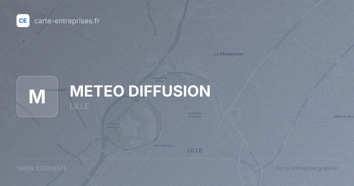 METEO DIFFUSION — 520074576 — fiche entreprise