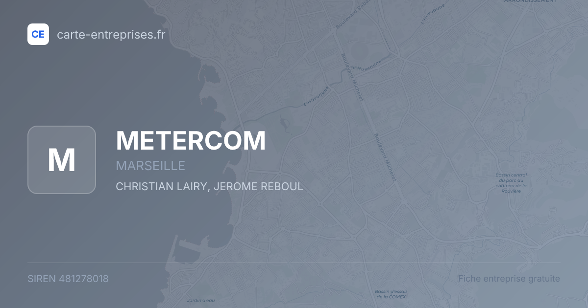METERCOM — 481278018 — fiche entreprise