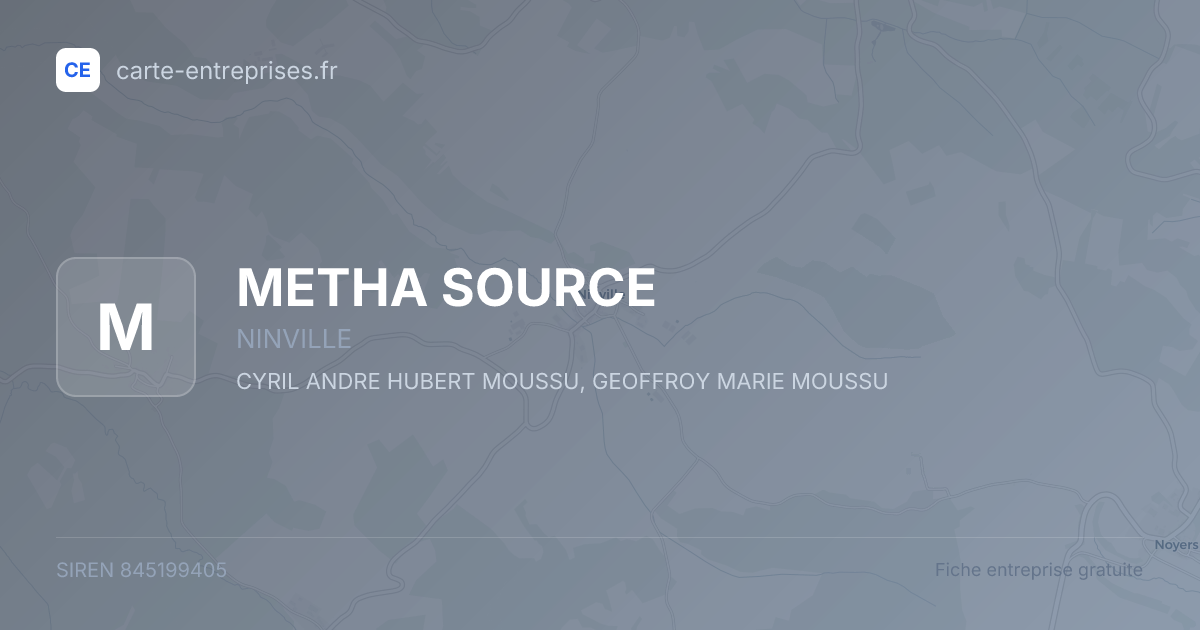 METHA SOURCE — 845199405 — fiche entreprise