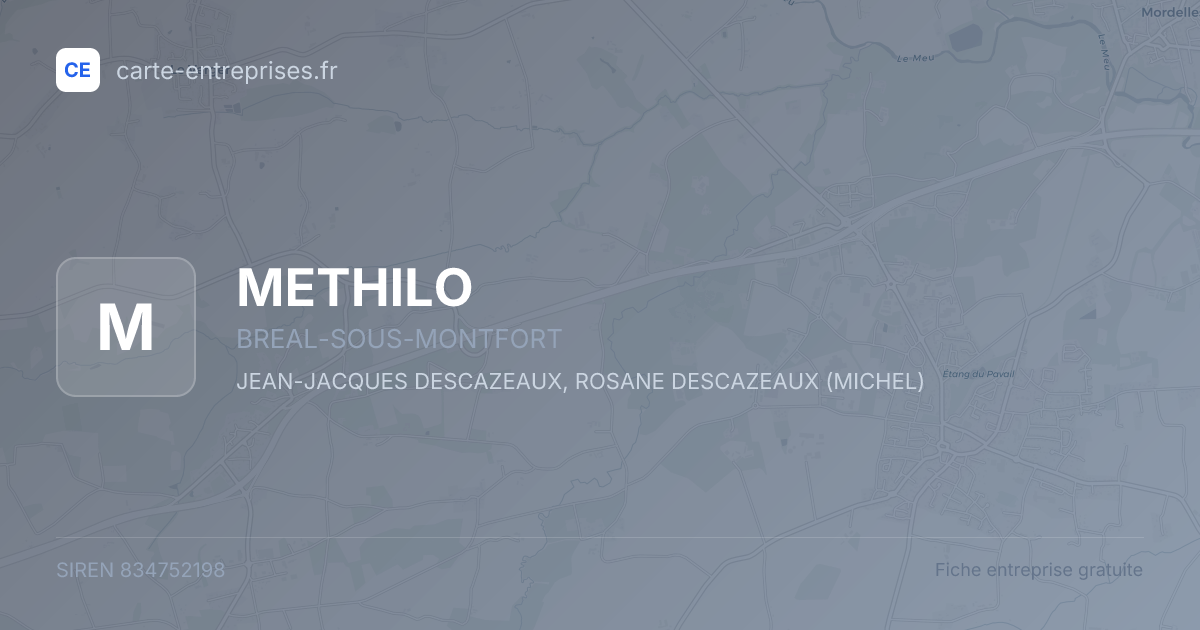 METHILO — 834752198 — fiche entreprise