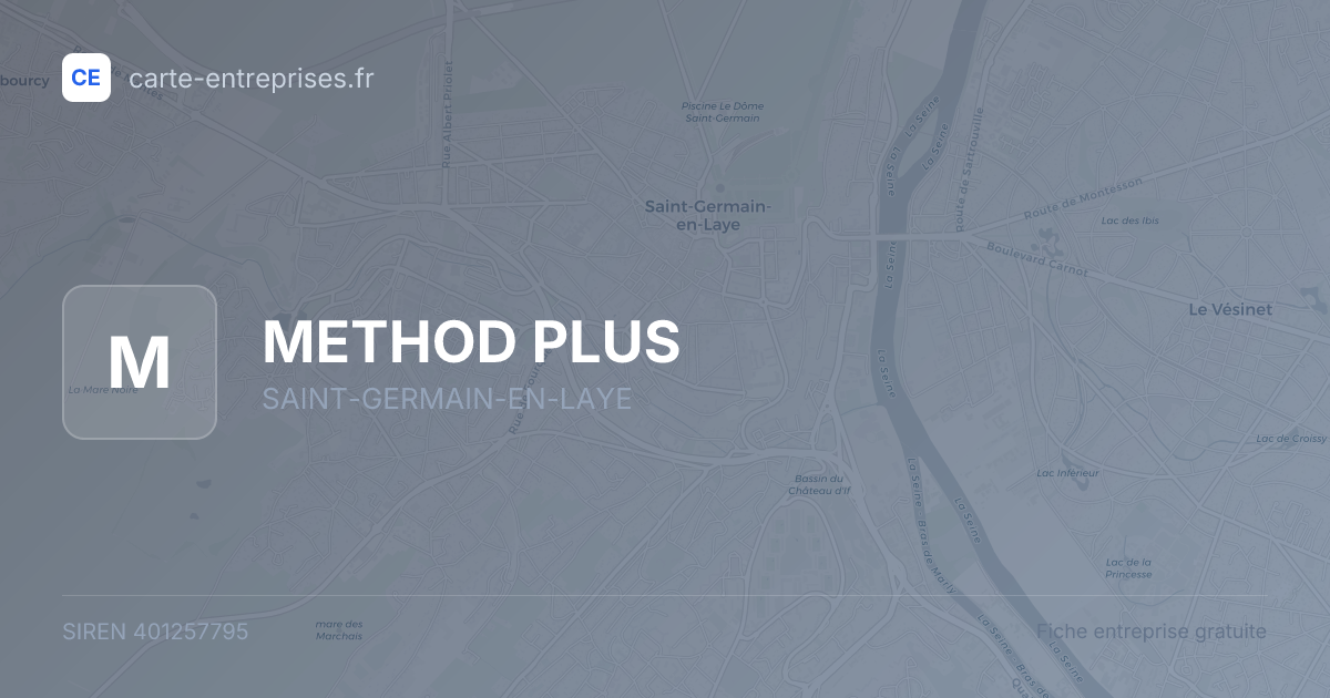 METHOD PLUS — 401257795 — fiche entreprise
