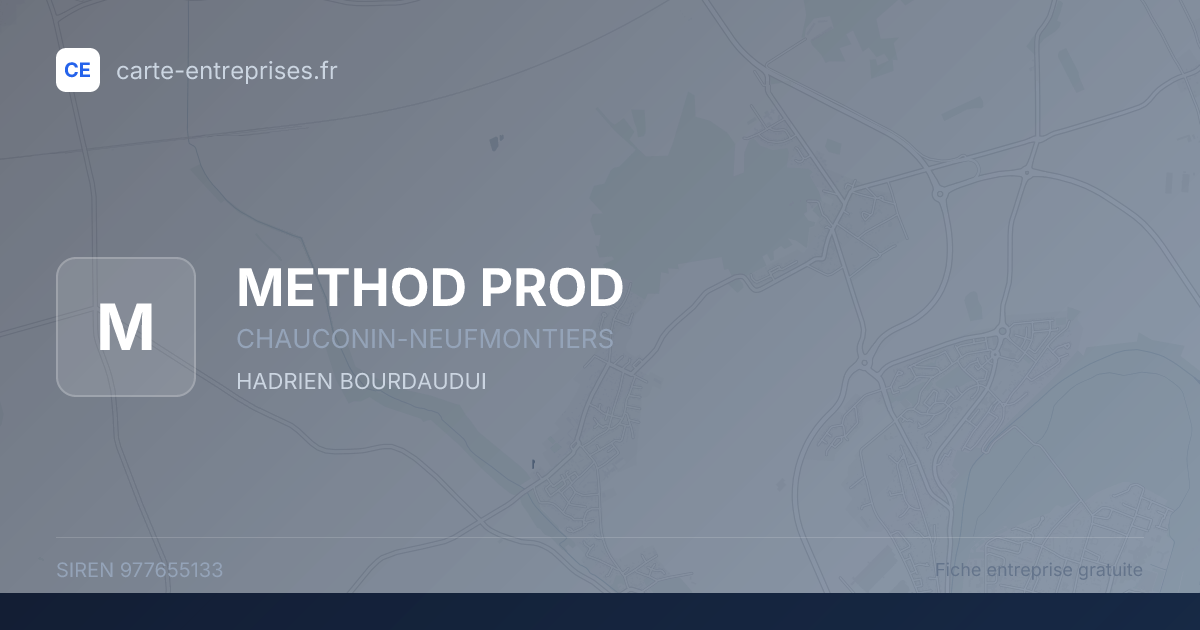 METHOD PROD — 977655133 — fiche entreprise