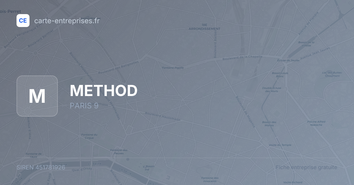 METHOD — 451781926 — fiche entreprise