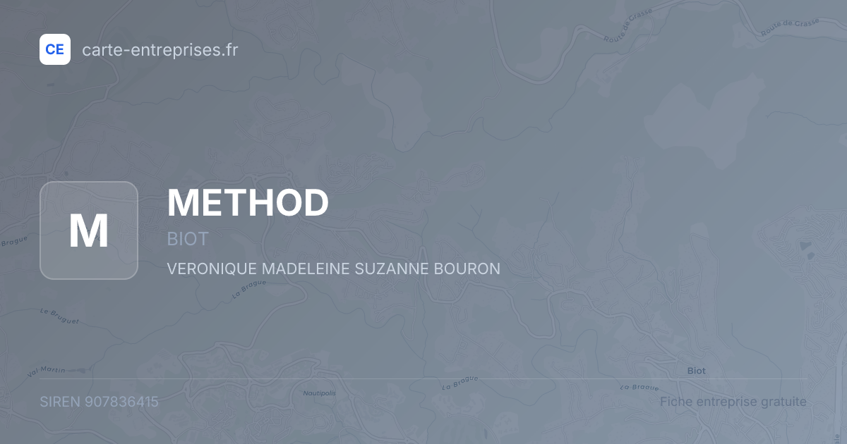 METHOD — 907836415 — fiche entreprise