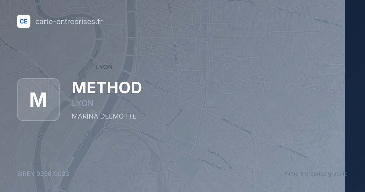 METHOD — 939819033 — fiche entreprise