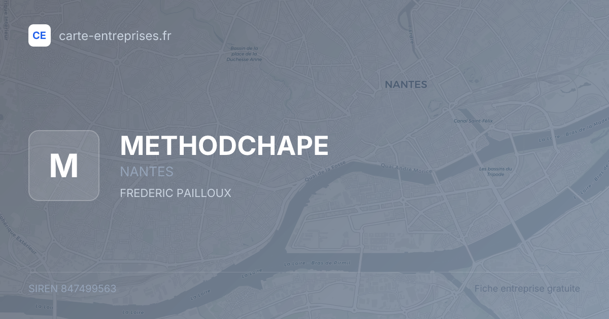 METHODCHAPE — 847499563 — fiche entreprise