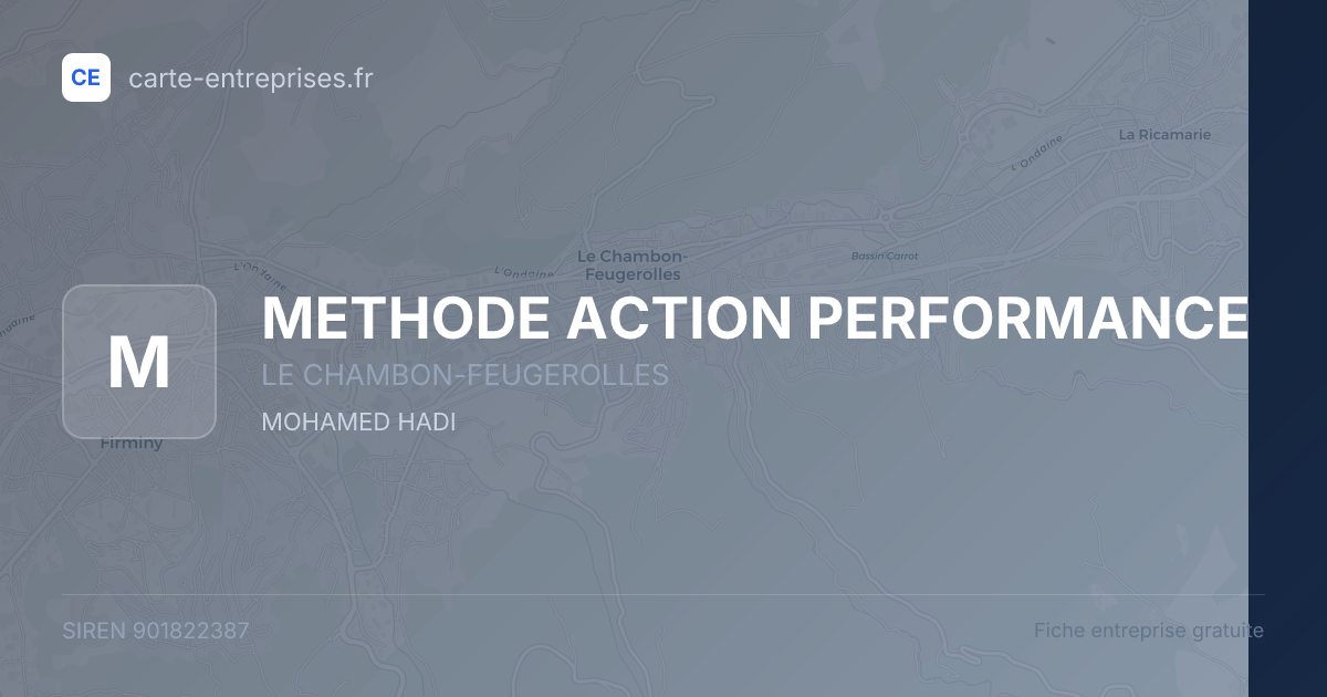 METHODE ACTION PERFORMANCE — 901822387 — fiche entreprise