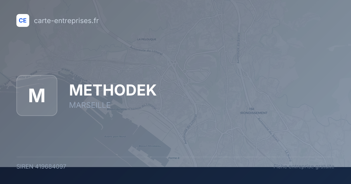 METHODEK — 419684097 — fiche entreprise