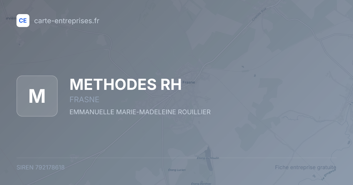 METHODES RH — 792178618 — fiche entreprise
