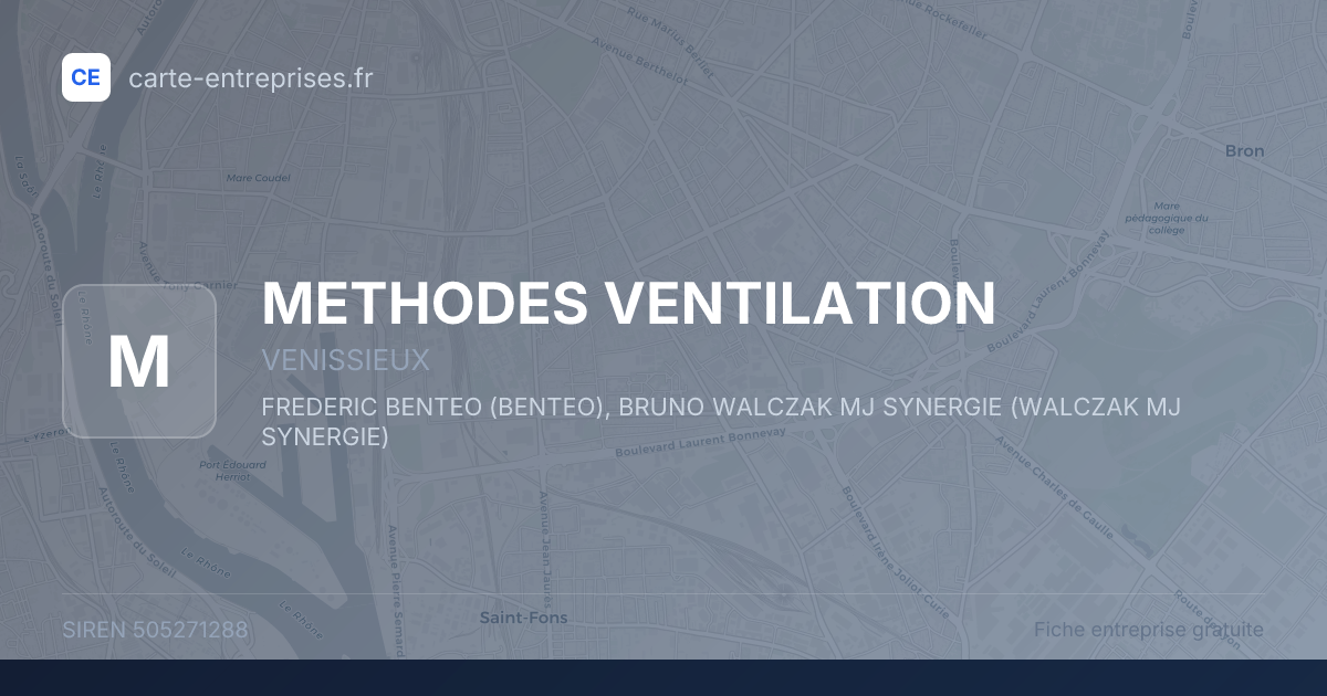 METHODES VENTILATION — 505271288 — fiche entreprise