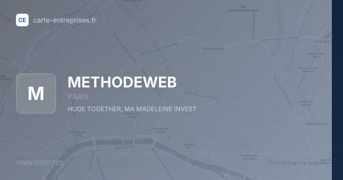 METHODEWEB — 503077315 — fiche entreprise