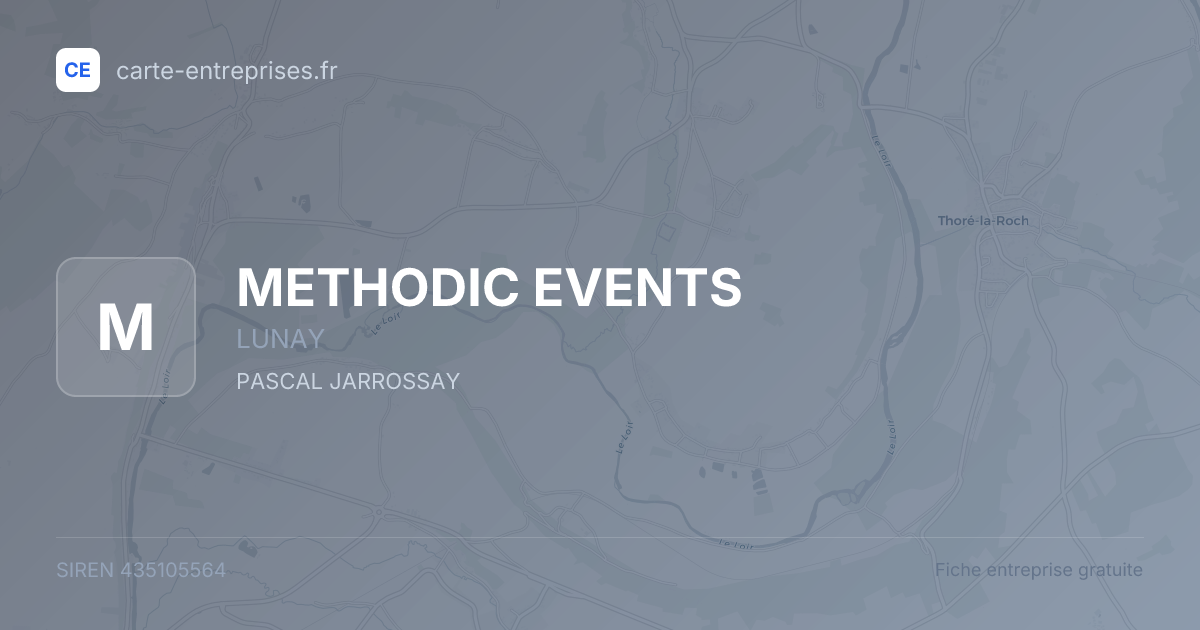 METHODIC EVENTS — 435105564 — fiche entreprise