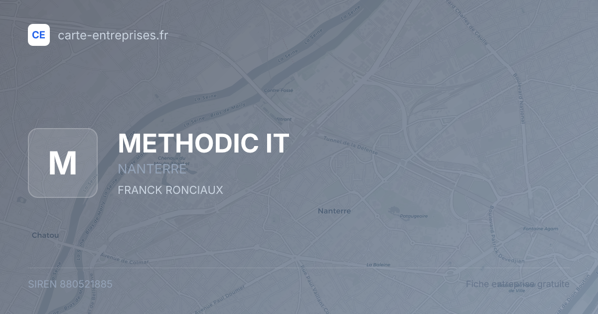 METHODIC IT — 880521885 — fiche entreprise