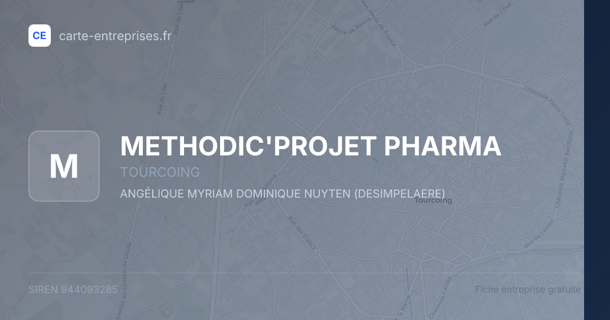 METHODIC'PROJET PHARMA — 944093285 — fiche entreprise